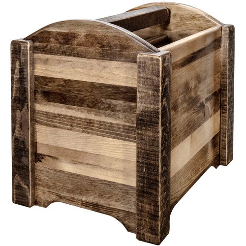 Denver Magazine Rack - Stained & Lacquered