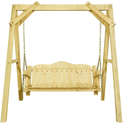 Denver A-Frame Lawn Swing - Clear Exterior Finish