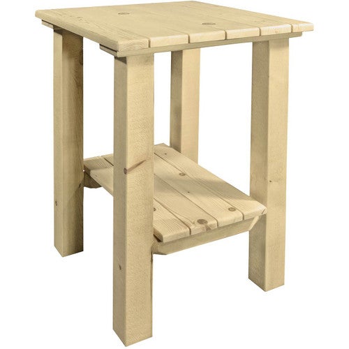 Denver Exterior End Table - Clear Exterior Finish