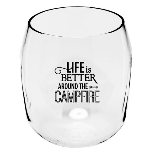 Around the Campfire Wine Tumblers - Set of 4
