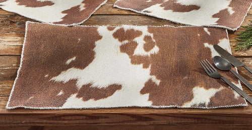 Cowhide Placemats - Set of 4