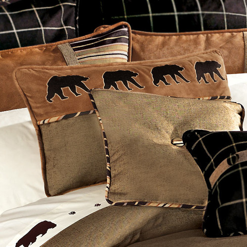 Ashbury Embroidered Bear Pillow
