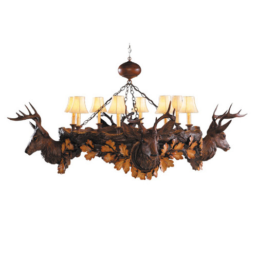 Aspen 4 Stag Chandelier