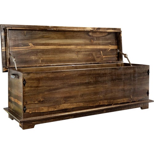 Lima Sawn 6 Foot Blanket Chest - Provincial Stain