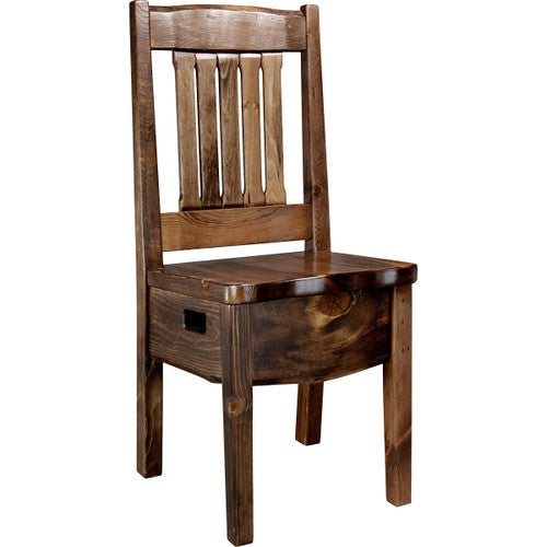 Lima Live Edge 18 Inch Dining Side Chair - Provincial Stain