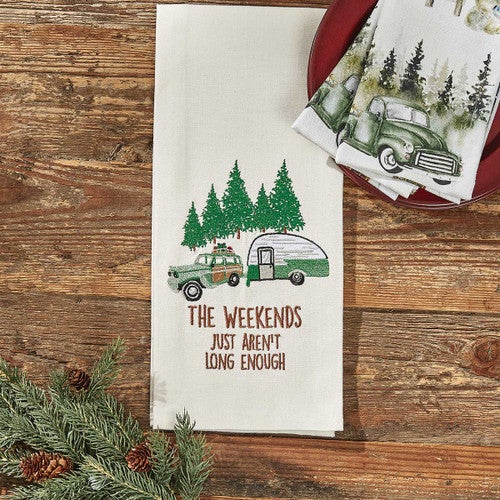 Weekends Aren't Long Enough Dishtowel - Set of 2