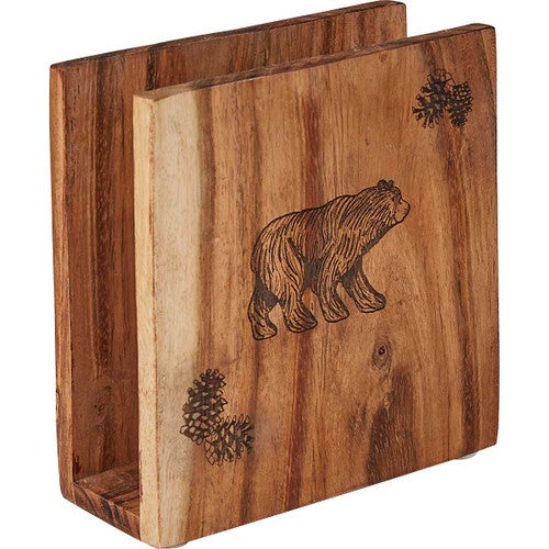 Pine Woods Bear Napkin Holder