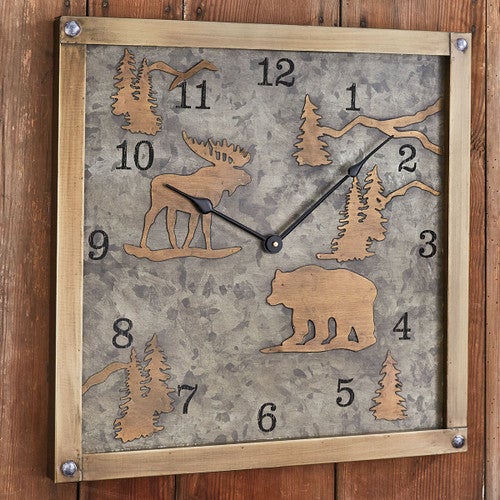 Mountain Pines Wall Clock