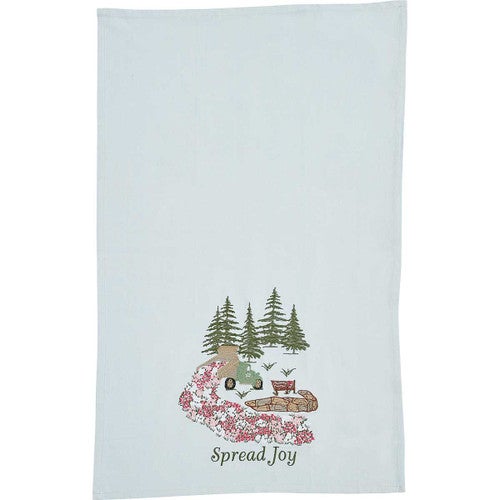Spread Joy Embroidered Dishtowel - Set of 2