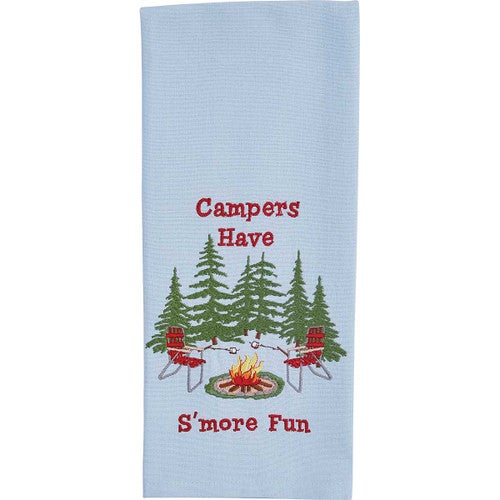 S'more Fun Embroidered Dishtowel - Set of 2