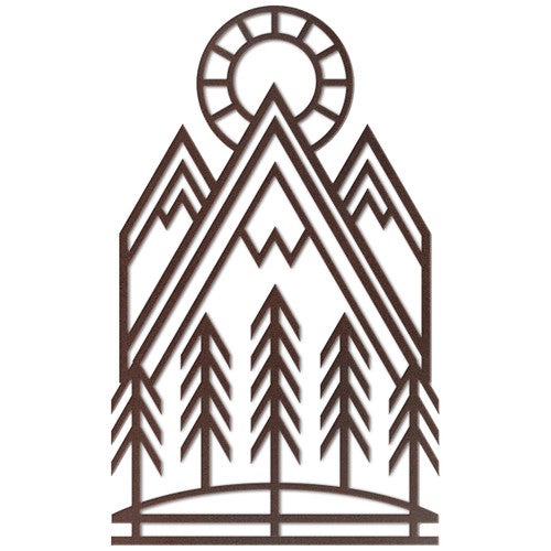 Sunny Mountain Metal Wall Art