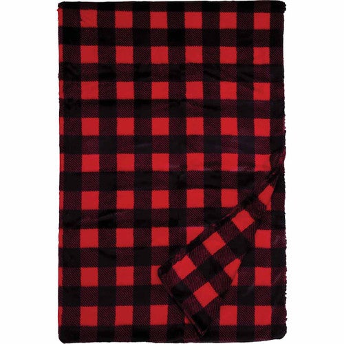 Checkers Scarlet Throw