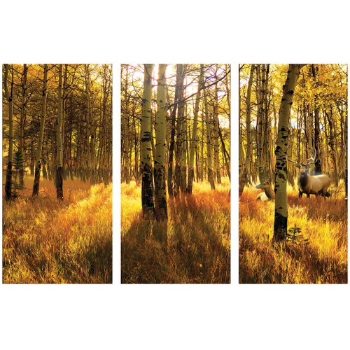 Aspen Elk Triptych Wall Hanging