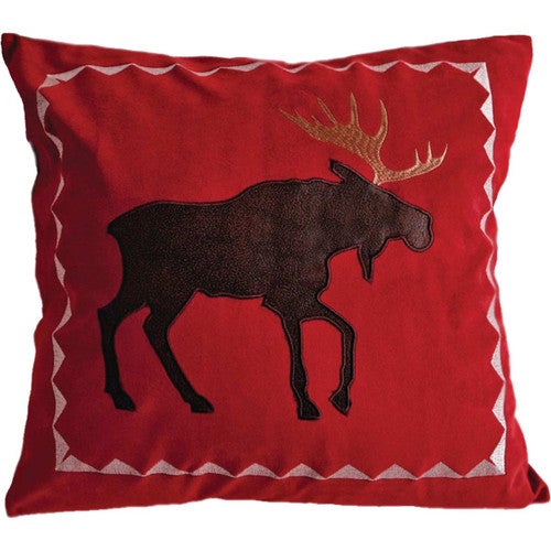 Walking Moose Accent Pillow