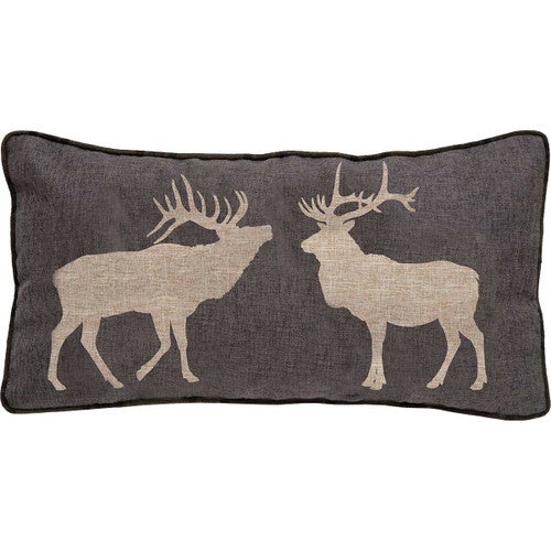 Elk Pair Accent Pillow