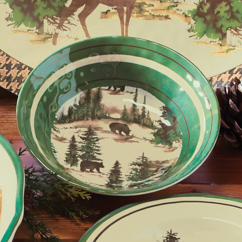 Aspen Heights Wildlife Melamine Bowls - Set of 4
