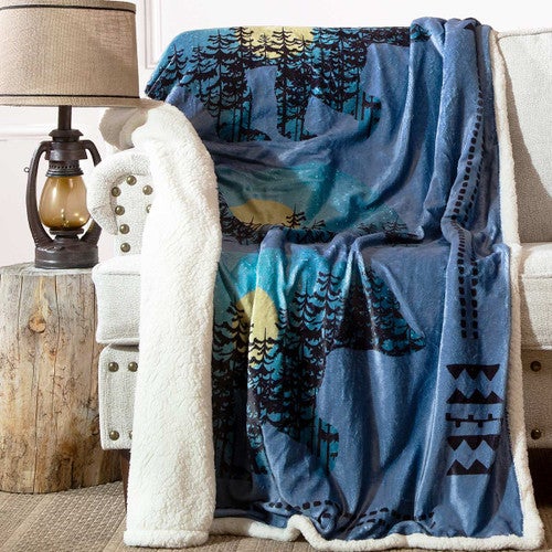 Moonlight Bears Sherpa Throw