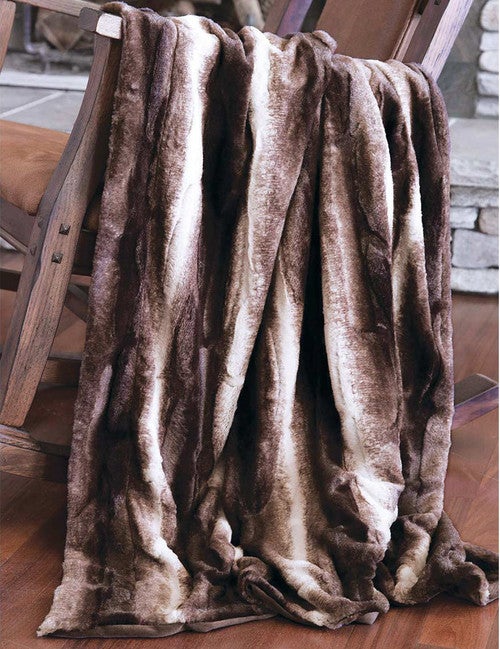 Chinchilla Plush Throw