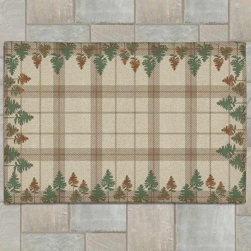 Plaid Woods Outdoor Rugs