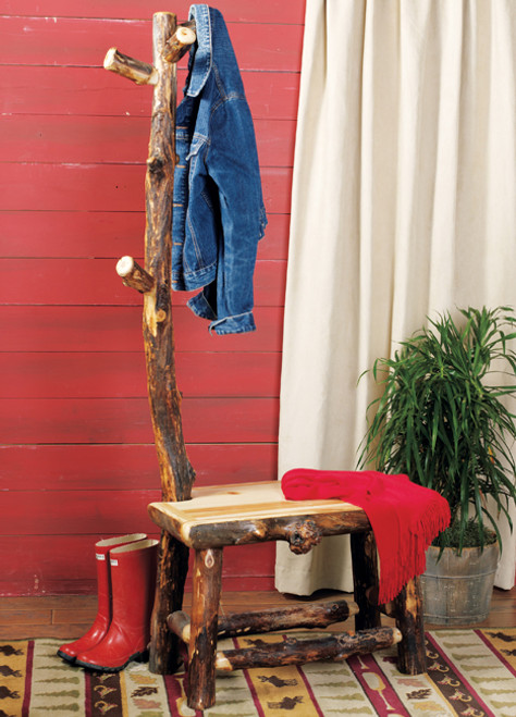 Aspen Log Zanders Bench