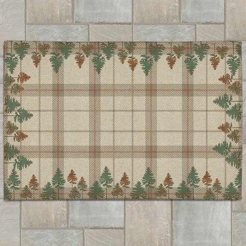 Plaid Woods Outdoor Rug - 5 x 7