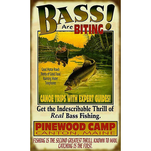 Bass Are Biting Sign