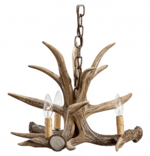 Forest Whitetail 3 Large Antler Chandelier