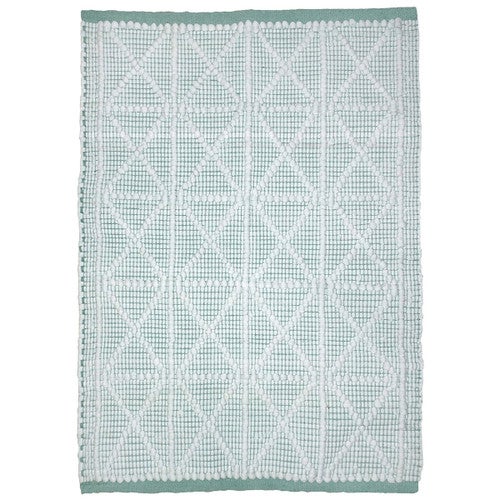 Green & Alabaster X Rug - 3 x 4