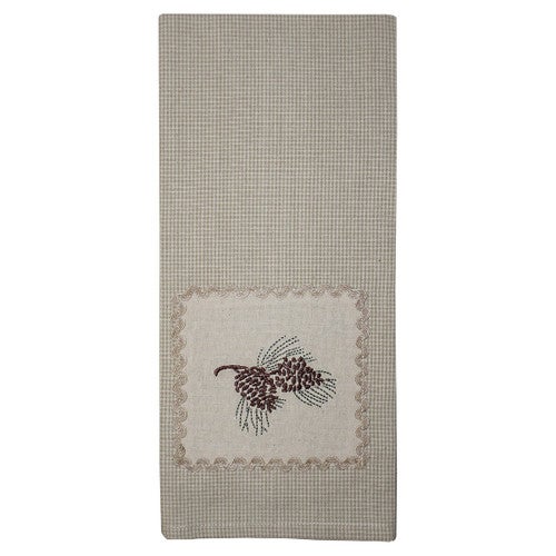 Pinecones & Houndstooth Kitchen Towel - Set of 4