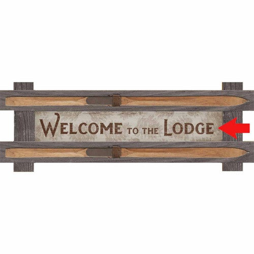 Lodge Personalized Wood Sign - Light Background