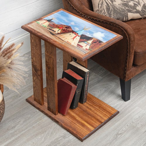 Colorful Teepees Side Table