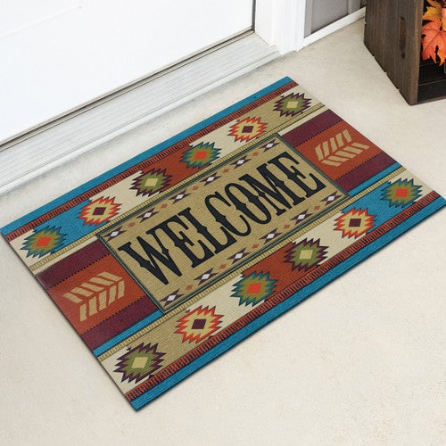 Southwest Diamonds Non-Skid Welcome Mat