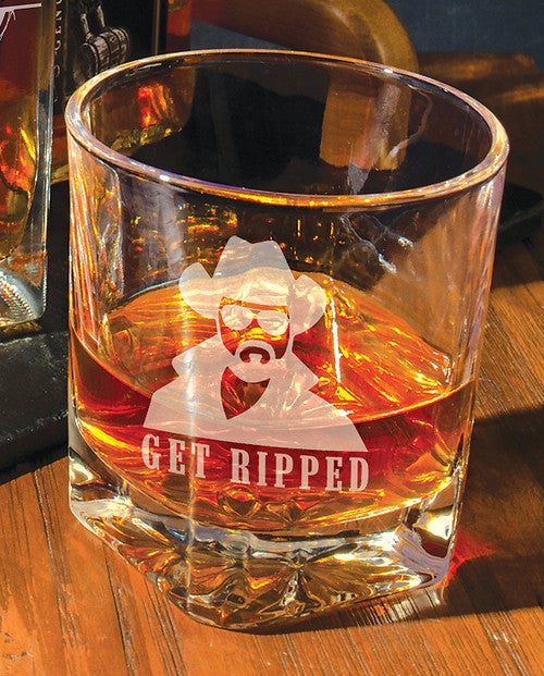 Yellowstone Get Ripped Old-Fashioned Glass