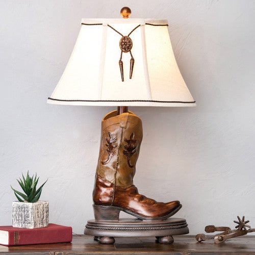 Wrangler Cowboy Boot Table Lamp