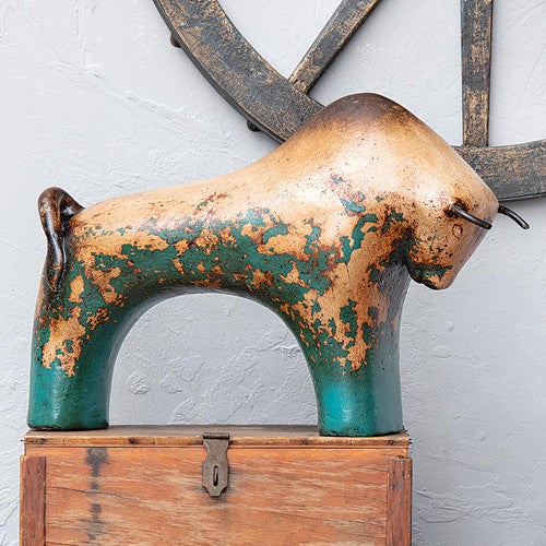 El Toro Pottery Sculpture - Turquoise