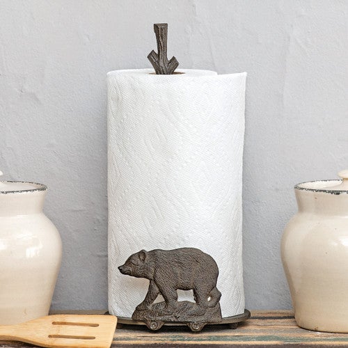 Bear Metal Paper Towel Holder