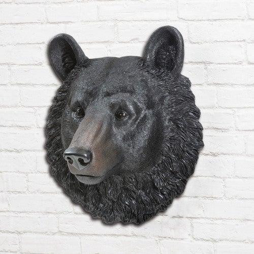 Black Bear Mount Wall Sculpture