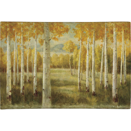 Autumn Birch Grove Chenille Rug - 4 x 6