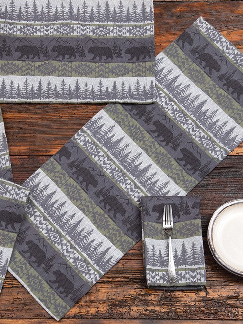 Bear Gulch Forest Table Runner - 36 Inch