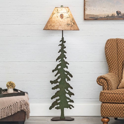 Pine Tree Silhouette Floor Lamp