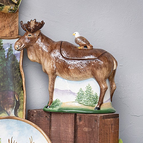 Mountain Spring Moose & Eagle Cookie Jar - OUT OF STOCK UNTIL 08/20/2025