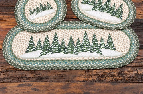 Winter Grove Oval Table Runner - OVERSTOCK