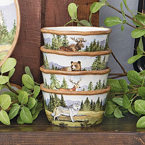 Mountain Spring Wilderness Ice Cream Bowls - Set of 4