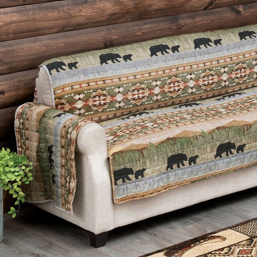 Bear Sunrise Loveseat Cover - CLEARANCE