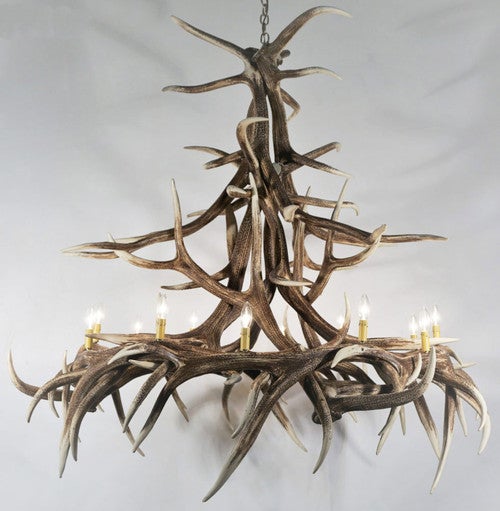 Elk Antler Chandelier - 12 Light