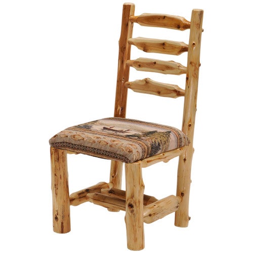 Cedar Log Upholstered Side Chair