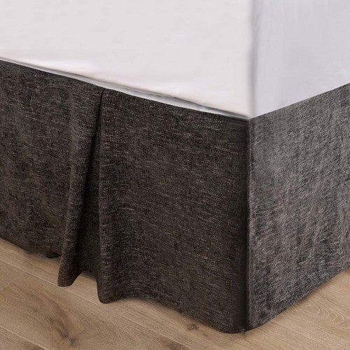 Midnight Chenille Bedskirt - Queen