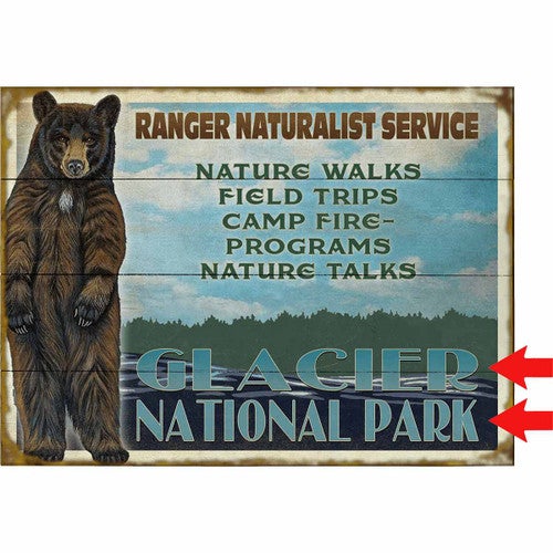 Ranger Bear Personalized Wood Sign