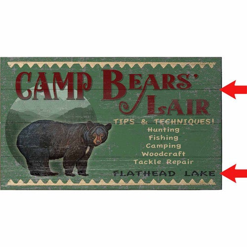 Bearly There Personalized Wood Sign