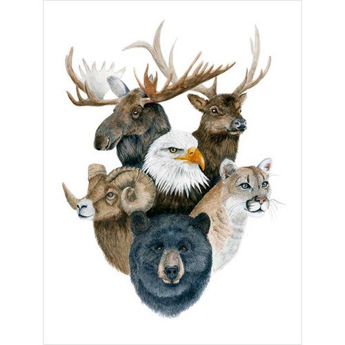 Mountain Montage Canvas Wall Art